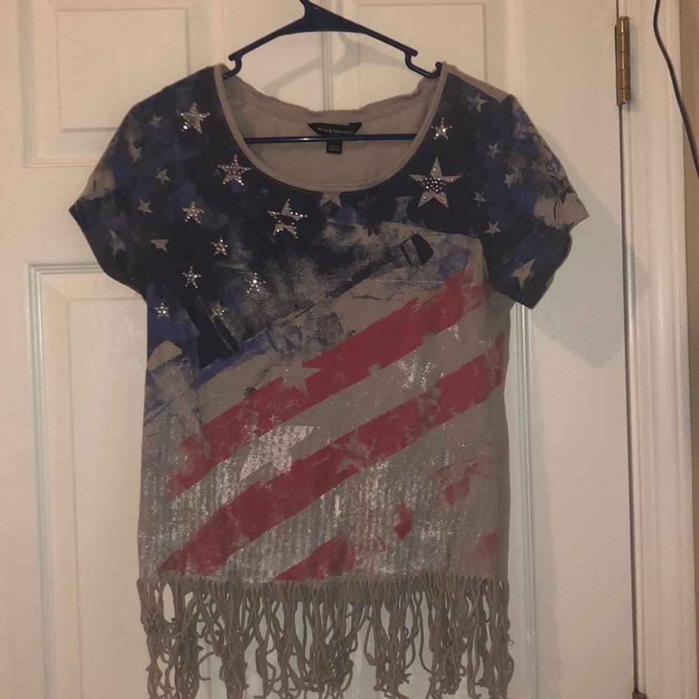 Rock And Republic American Flag Tee